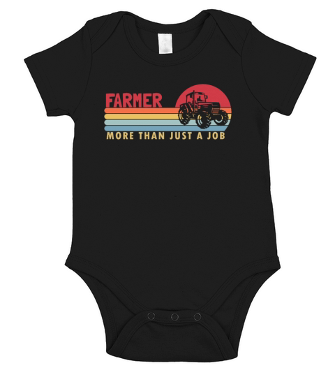 Farmer more than a Job Rancher Agribusiness Farmer Short Sleeve Baby One-Piece