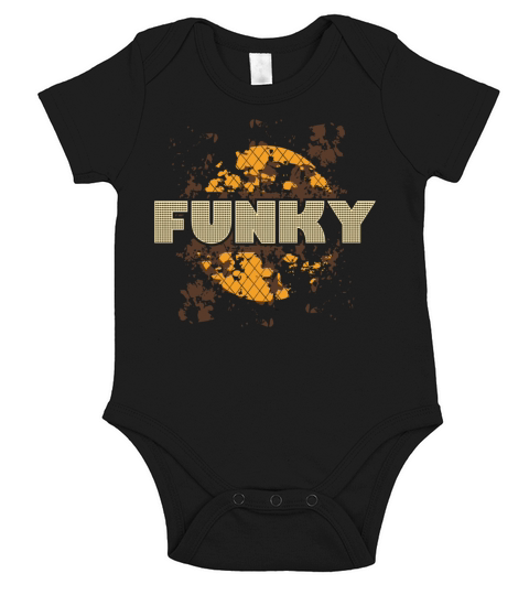 Funky Funk Music Vintage Short Sleeve Baby One-Piece