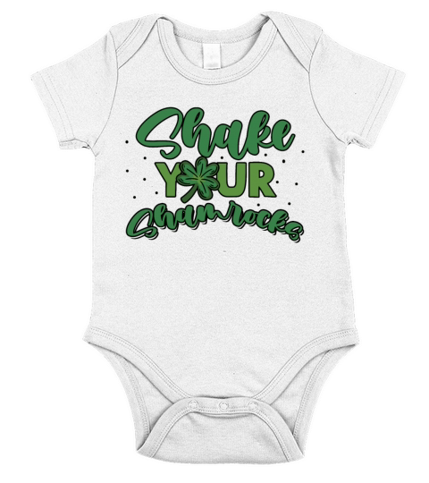 Funny Irish Saint Patricks Day Shake Your Short Sleeve Baby One-Piece