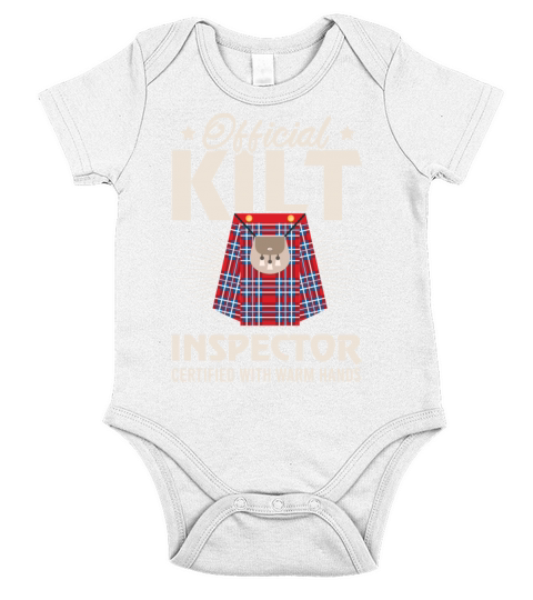Kilt Inspector Certified With Warm Hands Scottish Short Sleeve Baby One-Piece