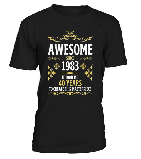40th Birthday Vintage 1983 T-Shirt Unisex