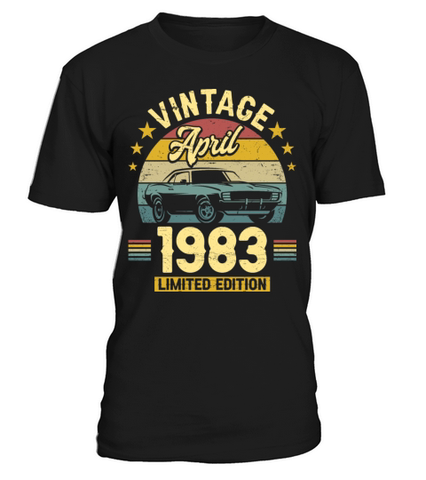 April 1983 40 Years Old Vintage 40th Birthday T-Shirt Unisex
