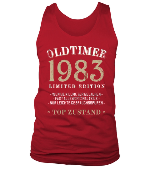 40th Birthday Vintage 1983 Tank Top Unisex