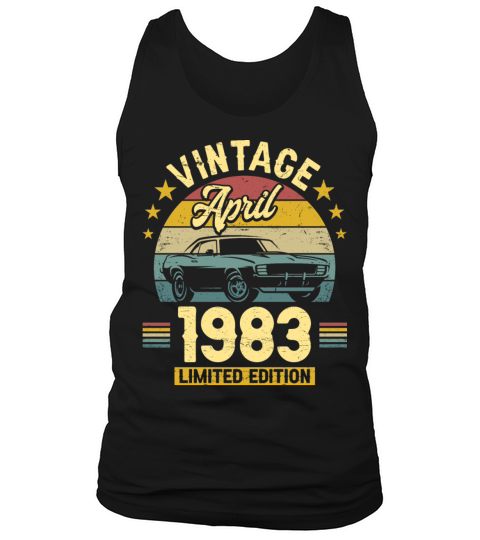 April 1983 40 Years Old Vintage 40th Birthday Tank Top Unisex