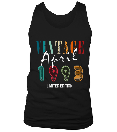 April vintage 1993 born vintage birthday Tank Top Unisex