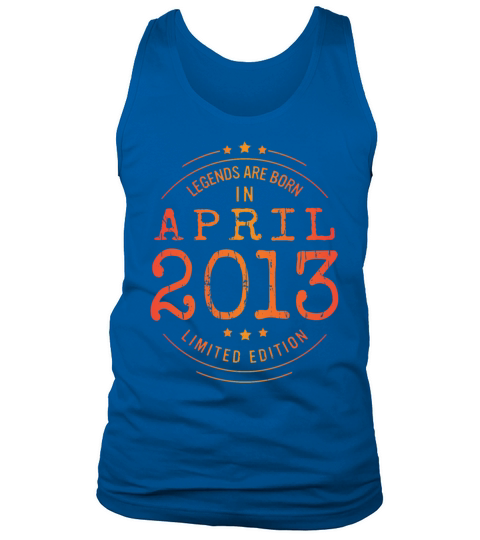 Birthday April 2013 Limited Edition Vintage Legend Tank Top Unisex