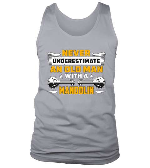 Mandolin Never Underestimate An Old Country Music Tank Top Unisex