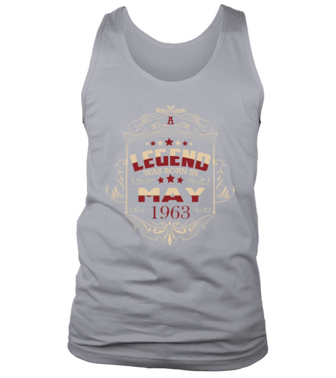 May 1963 vintage birthday Tank Top Unisex