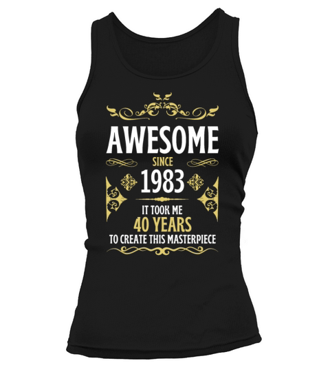 40th Birthday Vintage 1983 Tank top Woman