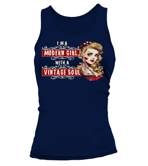 A Modern Girl With a Vintage Soul Pin Up Rockabill Tank top Woman