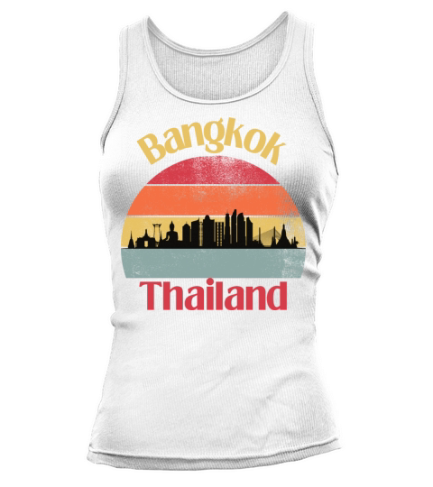 Bangkok Thailand Vintage Sunset Design Tank top Woman