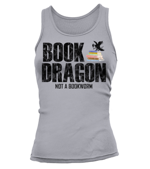 Funny Vintage Book Dragon Nerd Lover ReaderLibrary Tank top Woman