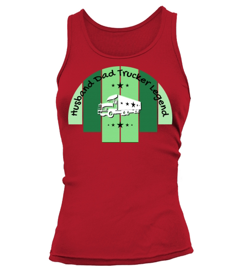 Husband Dad Trucker Legend green vintage version Tank top Woman