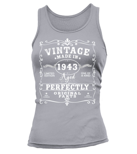 Vintage Made In 1943 Birthday Limited Edition Tank top Woman