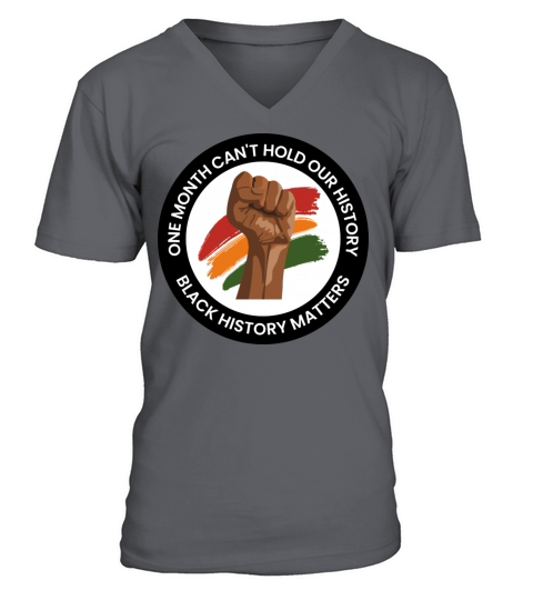 Black History Month 6 V-Neck T-shirt