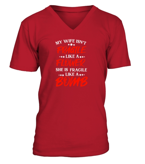 Bomb Mothers Fathers Day Funny Gift V-Neck T-shirt