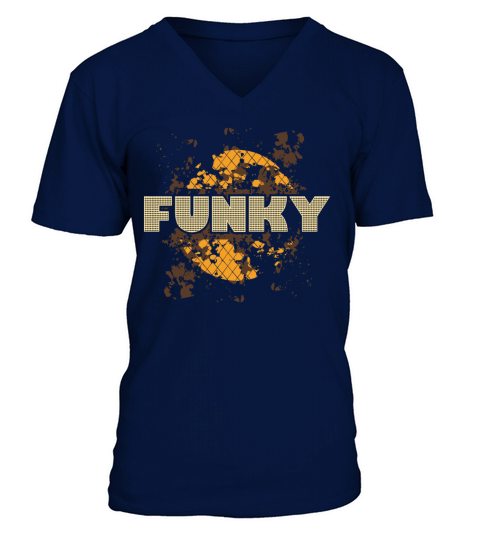Funky Funk Music Vintage V-Neck T-shirt