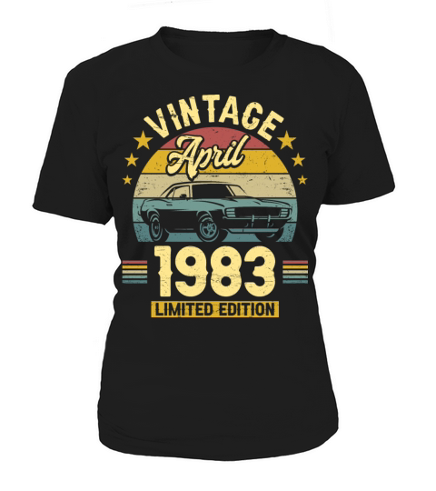 April 1983 40 Years Old Vintage 40th Birthday Women's T-Shirt