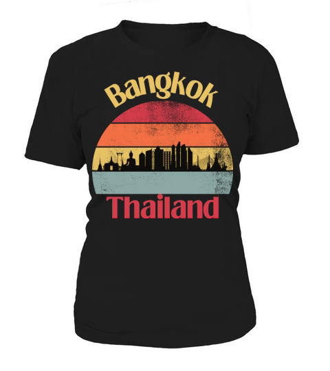 Bangkok Thailand Vintage Sunset Design Women's T-Shirt