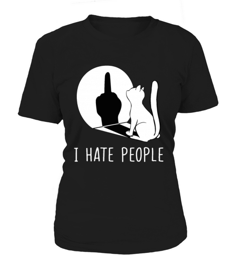 Grumpy Kitten Cats I Dont Like People Cat I Hateb Women's T-Shirt