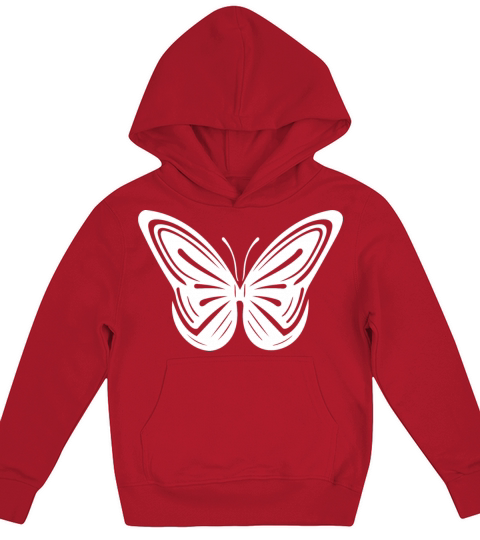 Elegant Vintage Geometric Butterfly Kids Hoodie