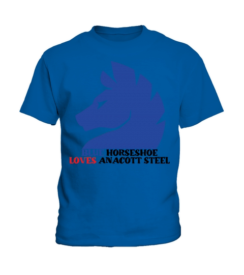 Blue horseshoe loves anacott steel Kids T-Shirt