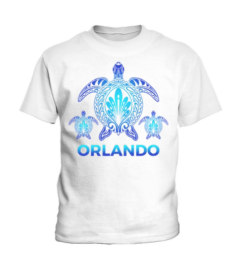 Vintage Orlando Florida FL Ocean Turtle Souvenirs Kids T-Shirt