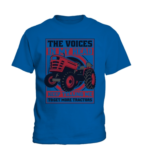Voices In Head Telling Me Get More Tractors Kids T-Shirt