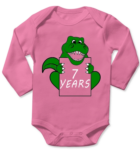7 years retro 7 vintage Long Sleeve Baby One-Piece