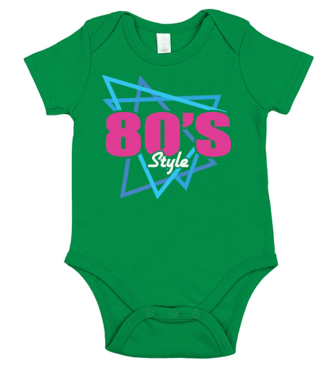 80s Style Short Sleeve Baby One-Piece