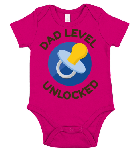 Dad level unlocked Short Sleeve Baby One-Piece