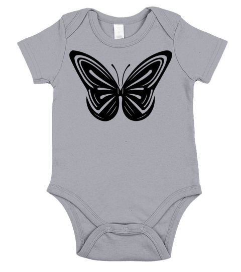 Elegant Vintage Geometric Butterfly Short Sleeve Baby One-Piece