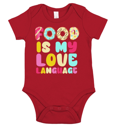 Food Is My Love Language Short Sleeve Baby One-Piece