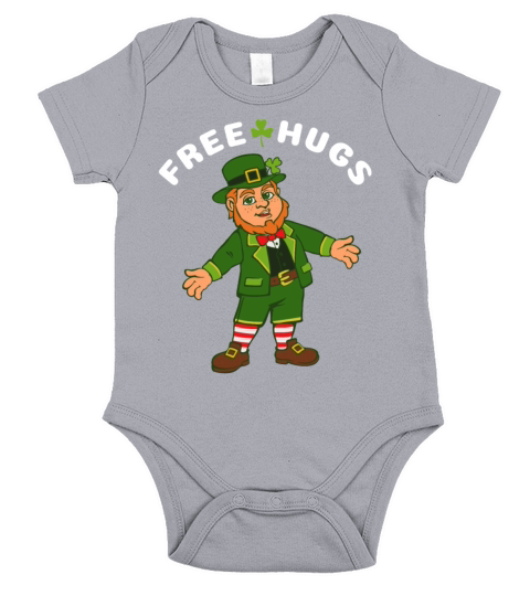 Free Hugs Leprechaun Short Sleeve Baby One-Piece
