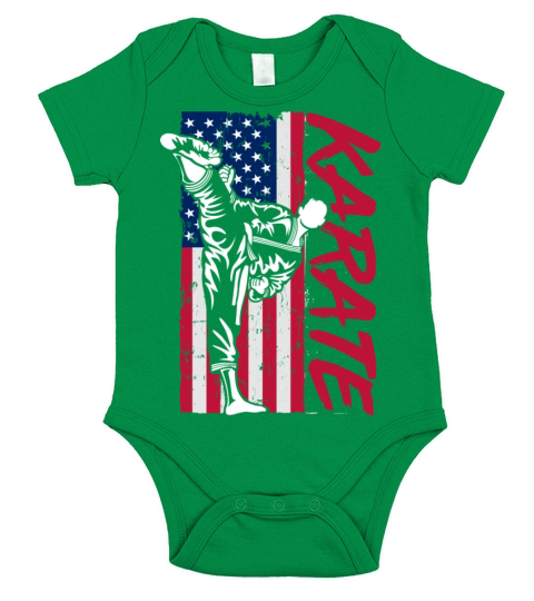 Karate Usa Short Sleeve Baby One-Piece