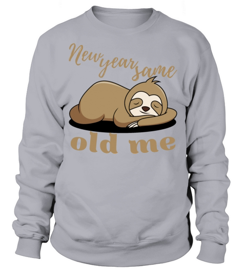 New Year Same Old Me Lazy Sloth Uglu Christmas Sweatshirt Unisex