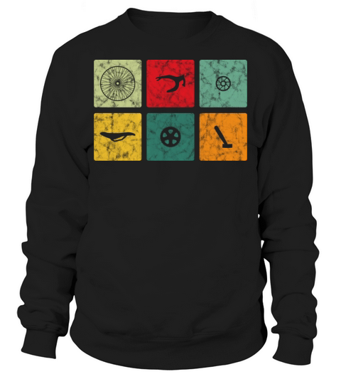 Retro Vintage Bike Parts Biker Sweatshirt Unisex