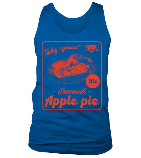 Apple Pie Retro Aesthetic Diner Advertisement Tank Top Unisex