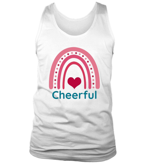 Cheerful Viva Magenta Boho Rainbow Tank Top Unisex