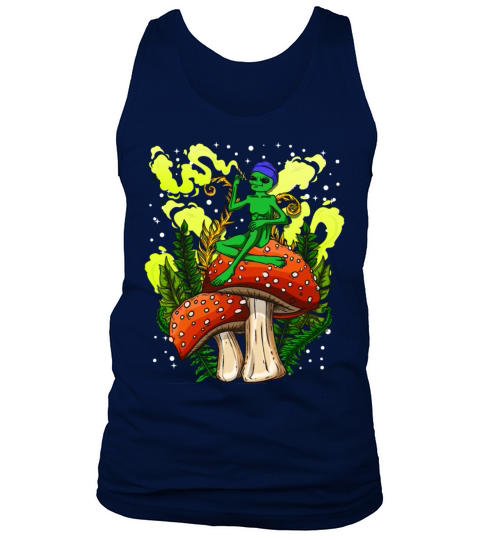 Psycadellic Magic Mushroom Alien LSD Acid Trip Tank Top Unisex