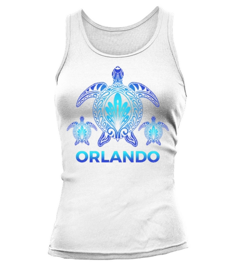 Vintage Orlando Florida FL Ocean Turtle Souvenirs Tank top Woman