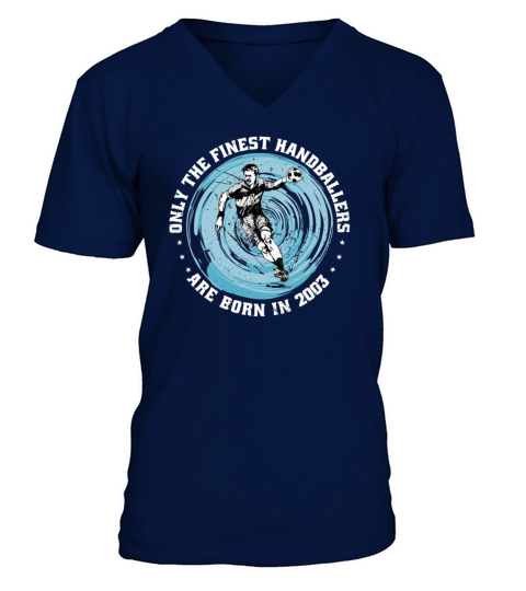 Handballers born in 2003 Birthday Vintage Ballgame V-Neck T-shirt
