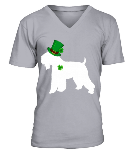 Wheaten Terriers Lucky St Patricks Day V-Neck T-shirt