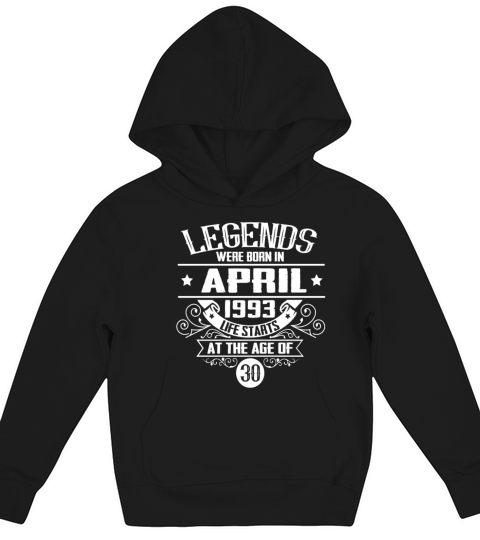 30th Birthday T-Shirt for April-born of the Year Kids Hoodie