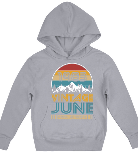 40th birthday june 1983 vintage 1983 Kids Hoodie