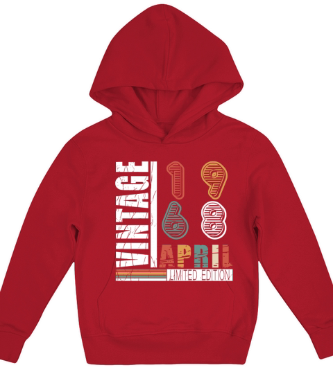 April 1968 Vintage Kids Hoodie