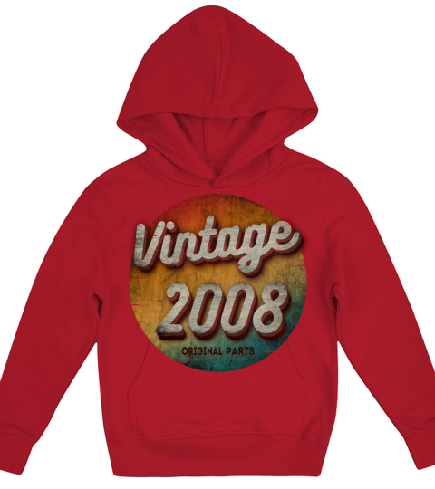 VINTAGE 2008 ORIGINAL PARTS Kids Hoodie