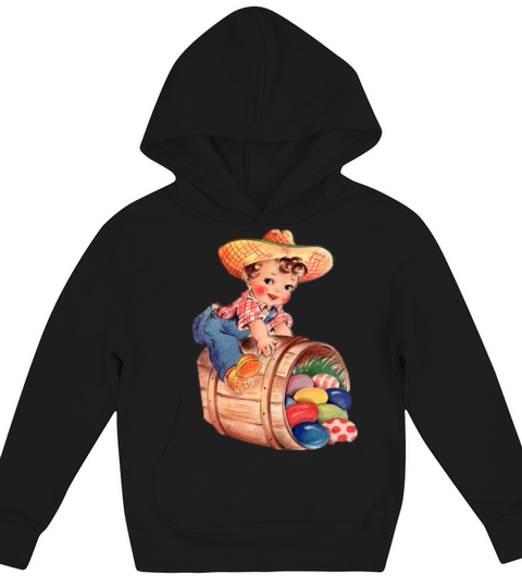 Vintage Easter Kids Hoodie