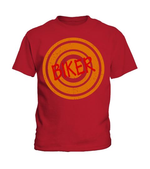 Biker Red Word Kids T-Shirt
