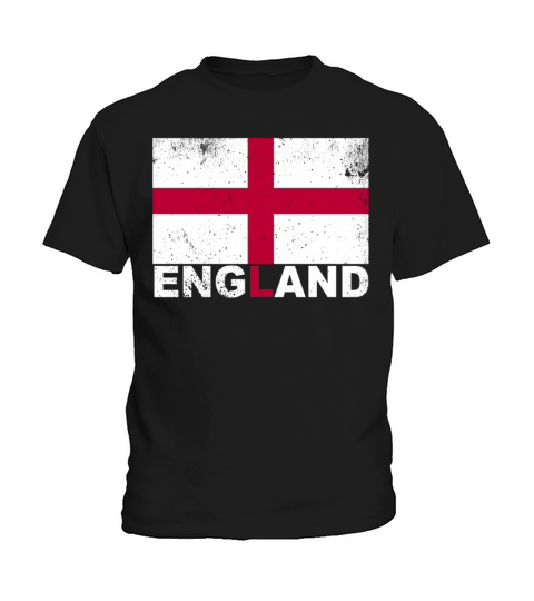 England Flag Vintage English Nationality Origin Tr Kids T-Shirt